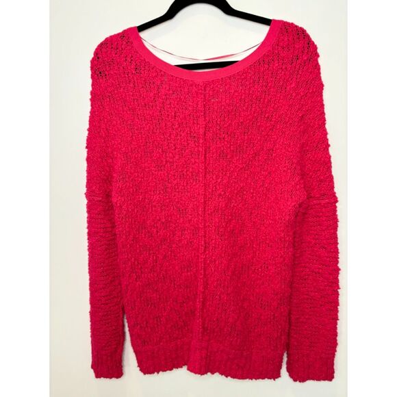 Free People Vneck Loose Knit Sweater Size XS-small Boho Holiday k41 - Picture 14 of 16